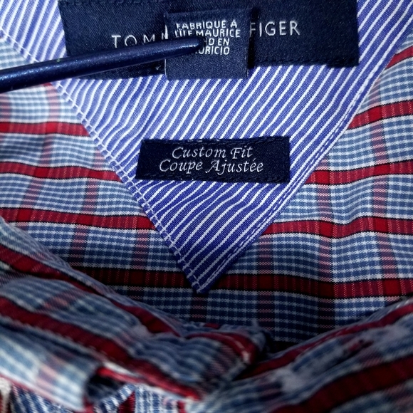 TOMMY HILFIGER shirts button Down long sleeve collared Men's size XL - Picture 4 of 10